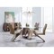 Global Furniture Usa Contemporary 12mm Tempered, Brushed, Paper D4126 Dining Table 3190 - alternate 2